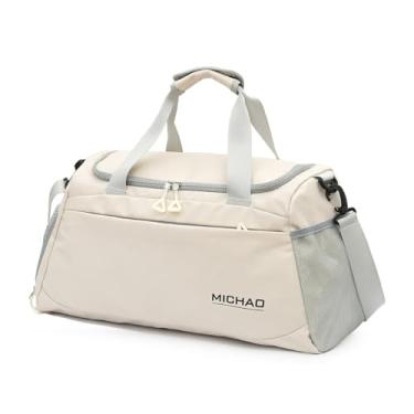 Imagem de TOKSHOP Mala de Mão Bolsa Transversal Esportiva para Academia Viagem 31 Litros (Branco)