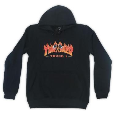 Imagem de Moletom Thrasher Magazine Canguru Truck 1 Logo - reto - P-Masculino