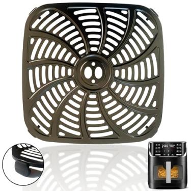 Imagem de ALJ Bandeja de fritadeira a ar quadrada de 8 litros para fritadeiras Gourmia GAF824, frigideira a ar antiaderente premium, bandeja de placa de inserção para fritadeiras a ar Gourmia 8QT, pode ser