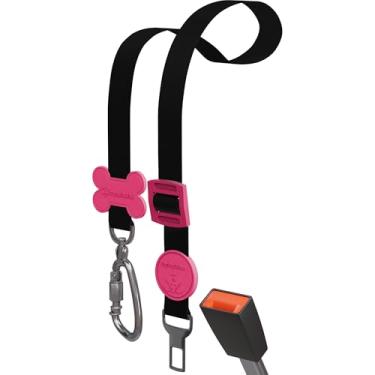 Imagem de Cinto De Segurança Pet Universal Cachorro Gato Várias Estampas (neon pink)