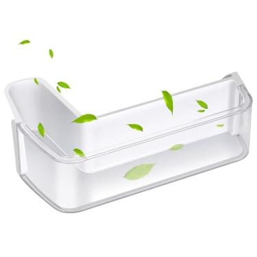 Imagem de DA97-12652A Substituição do compartimento da prateleira da porta do refrigerador (meio esquerdo) compatível com Samsung RF263TEAE, RF263BEAE, RF265BEAESG, RF265BEAESR, substitui o número da peça: