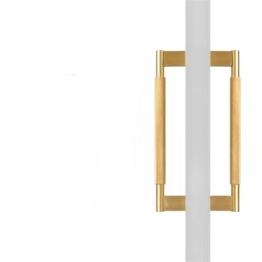 Imagem de Porta de latão sólido dupla face cruz cozinha geladeira aparelho armário puxar barra madeira, dp001b, bb, 300