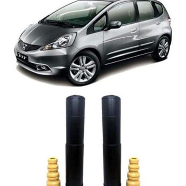 Imagem de Par Batente Coifa Guarda Po Traseiro Fit 2009 2010 2011 2012