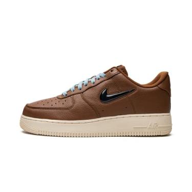 Imagem de Nike Air Force 1 Low '07 Premium DO9785 200 Pecan Tênis masculino, tamanho, Preto/vermelho fogo - táxi, 40