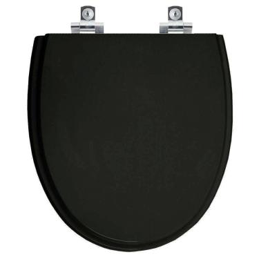 Imagem de Assento Sanitário Soft Close Eros Preto para vaso Incepa