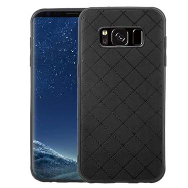 Imagem de ELISORLI Compatível com Samsung Galaxy S8 Active Capa Robusta Fina Fina Celular Proteção Antiderrapante Borracha TPU Capa para Celular para Glaxay S8Active 8s S 8 8Active G892A Mulheres Homens Preto