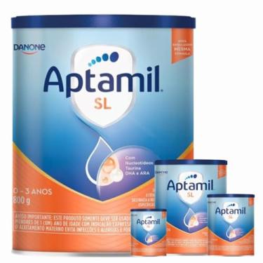 Imagem de 4 latas -Fórmula Infantil Em Pó Sem Lactose Danone -800g