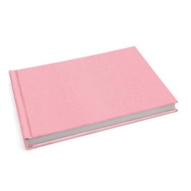 Imagem de Álbum de fotos Ical, encadernação fotolivro autocolante, folhas de papel rígido branco, para 20 fotos 20x30cm horizontal - linha Instalivro - modelo rosa-bebê - 797