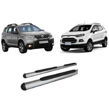Imagem de Estribo Tubolar Oval Grafite Renault Duster E Ford Ecosport - HOZZ