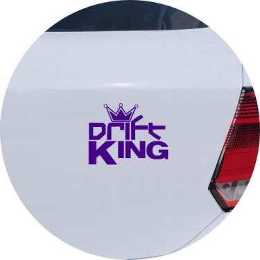 Imagem de Adesivo de Carro Drift King - Cor Roxo - Melhor Adesivo, Roxo