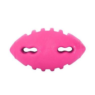 Imagem de Brinquedo Furacão Pet Bola de Borracha Maciça Futebol Americano Rosa p