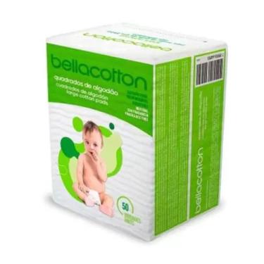 Imagem de Algodão Quadrado Bellacotton Bebê Neutro 50 Unidades - Bellacoton