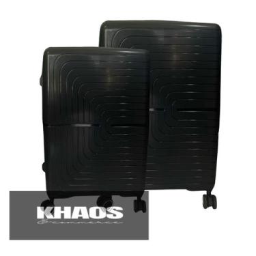 Imagem de Kit Mala Bordo 10kg + Mala Grande 35kg Polipropileno Viena - Ultraleve