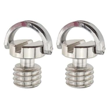 Imagem de Kit 2 Parafuso c/ alça rosca 3/8 altura 10mm p/ Câmera flash - Save Sh