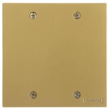 Imagem de Tampa Cega 4x4 Para Piso Tramontina Dourada