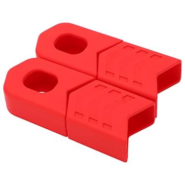 Imagem de VGEBY Capa de manivela de silicone, 4 peças de proteção de manivela de bicicleta, protetor de braço, capas de manivela para a maioria das bicicletas de estrada de montanha (vermelho) outros suprimentos de ciclismo