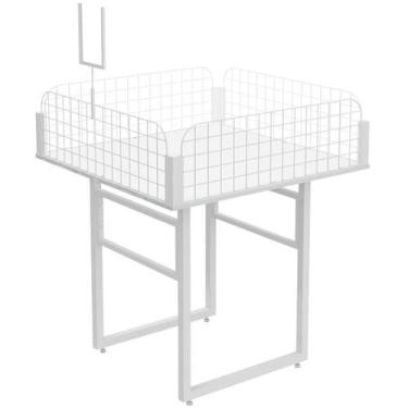 Imagem de Banca de Ofertas Para Loja Modelo Premium 80 x 80 cm Comac, Branco