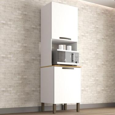 Imagem de Cozinha Torre Quente Valência Branco Salleto Móveis - Salleto Moveis, 