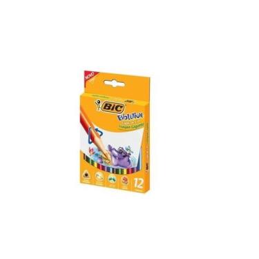 Imagem de Kit Lapis de Cor Evolution Triangular Gigante 12 cores - BIC
