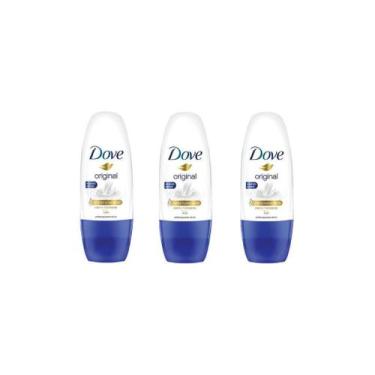 Imagem de Desodorante Rollon Dove 50Ml Feminino - Kit C/3Un