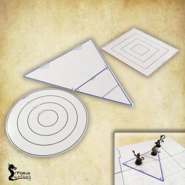 Imagem de Áreas de Magias - Acrílico Transparente - RPG - Forja Fantasy