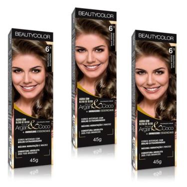 Imagem de Beauty Color Tintura 6.0 LOURO ESCURO 45gr (03 Unidades) Cores Normais