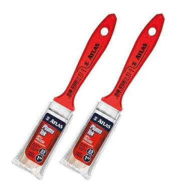 Imagem de Kit 2 Pincel Trincha Para Pintura Atlas At315 1 Polegada Extra Macia P