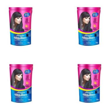 Imagem de Hene em Gel Perfumado Modelo Alisador Ultra Negro 04x180gr Preto Forte