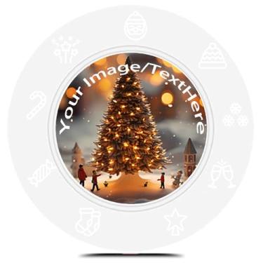 Imagem de Fichas de pôquer de plástico personalizadas impressas com seu texto personalizado e logotipo fichas de jogo de cartas para Texas Hold'em Card ClubLate Night Poker Games Drink or Bar Tokens despedida