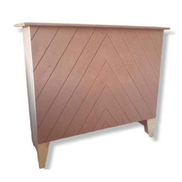 Imagem de Cômoda Mesa Fake Riscada Mosaico Festa Decoração Mdf Cru - ARTESANATO 