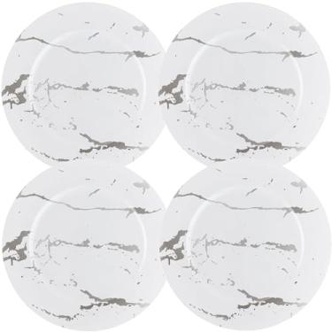 Imagem de Charger Plates - 13″ - White Granite - Pack Of 4