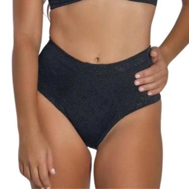 Imagem de Calça Alta Duloren 114807 Laterais Sem Costura, Preto, G