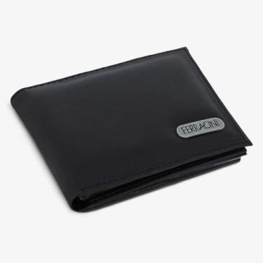 Imagem de Carteira Ferracini CFB022 Couro Masculina, Preto