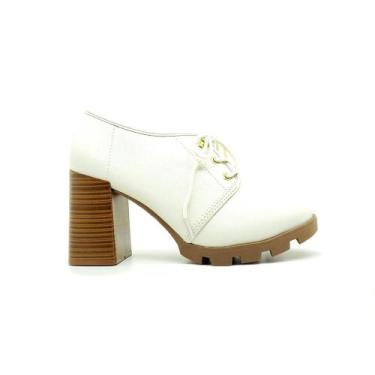 Imagem de Sapato Ankle Boot Beira Rio Feminino 4251305, 36, Branco
