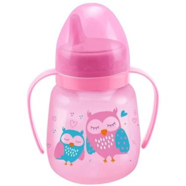 Imagem de Copo Treinamento 240ml Bico Rigido Válvula Redutora - Estampado Azul e