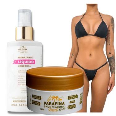 Imagem de Parafina Bronzeadora Gold 120g, Hidratante Rel. e Biquíni