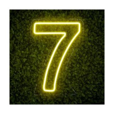 Imagem de Luminoso Numero Neon Led 50 Cm Festa De 0 A 9 - Art Studio Design, 7, 