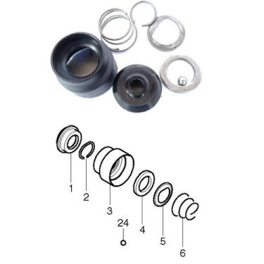 Imagem de Hr2470 jogo de aneis 1 a 6 + 24 - Edrock