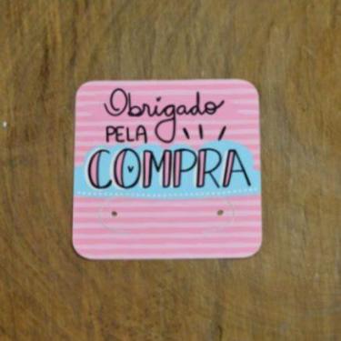 Imagem de 100 Tag para Brinco Etiqueta Personalizada Mimo Cliente - GuttiPrint, 