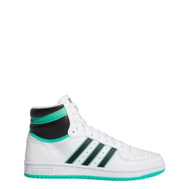Imagem de adidas Tênis de basquete masculino Ten Rb casual - branco, Branco nuvem, preto/verde-alta resolução, 42