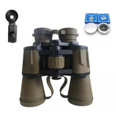 Imagem de Binoculo C/Suporte 20x50 De Longo Alcance 10km Profissional (Cáqui)