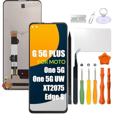 Imagem de Substituição para tela LCD Motorola Moto One 5G para moto ONE 5G UW/G 5G Plus / XT2075 / Edge S Display LCD Touch Screen Digitalizador Assembléia com kit de reparo