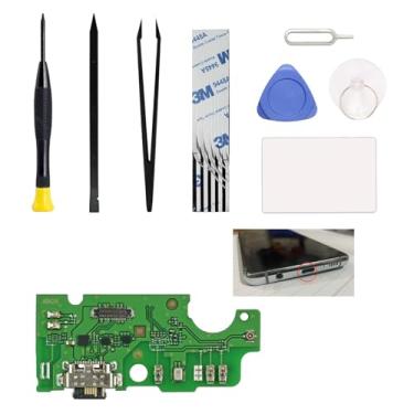 Imagem de Kit de substituição de porta de carregamento compatível com T-Mobile REVVL 4, conector USB-C da placa de base apenas para REVVL 4 5007Z, 5007W, com kit de ferramentas