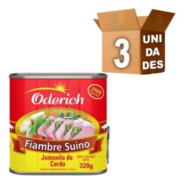 Imagem de Kit 3 Fiambre Suíno Oderich 320gr