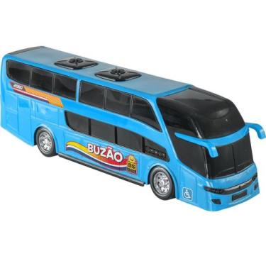 Imagem de Ônibus De Brinquedo Buzão Várias Cores - Bs Toys, Azul