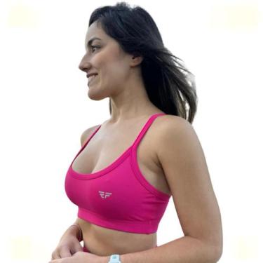 Imagem de Top Fitness Com Bojo Corrida Academia Treino - ElementFit, Rosa, P36-3