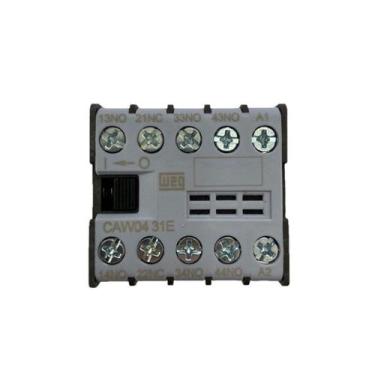 Imagem de Mini Contator Auxiliar CAW04-31 6A 24V 3NA + 1NF Weg