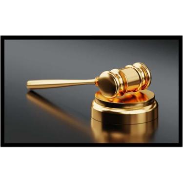 Imagem de Quadro Decorativo Direito Martelo Advogados Escritórios Quartos Salas 