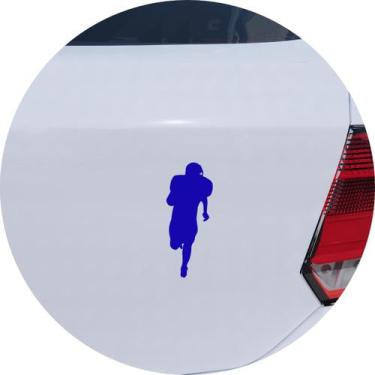 Imagem de Adesivo de Carro Jogador de Futebol Americano - Cor Azul - Melhor Ades