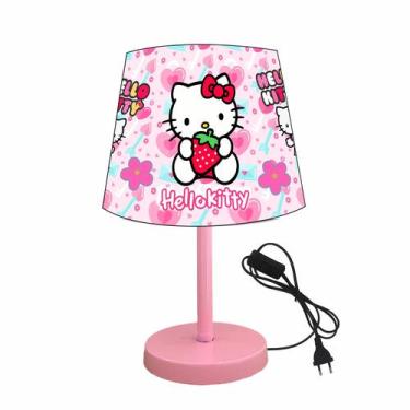 Imagem de Abajur luminaria  infantil 15x20 hello kit - ATACADAO DA DECORACAO
